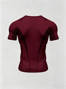 GymBeat Men's Colorblock Slim Fit Versatile Daily Casual Sports T-Shirt, Gym - Multicolor - View 2