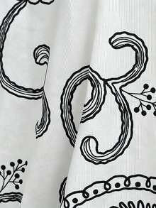 OPHERINE 2026 Retro Paisley Print Mini Dress For Women - White - View 5
