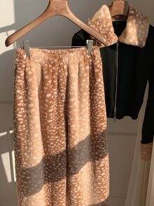 Comfortcana Women's New Leopard Print Plush Warm Loose Fit Long Pants - Multicolor - View 4