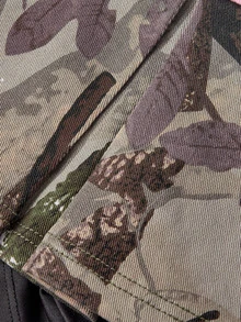 ROMWE Y2K Vintage Hot Girl Casual Streetwear Pink Contrast Color Cross Patchwork Camouflage Skirt - Green - View 4
