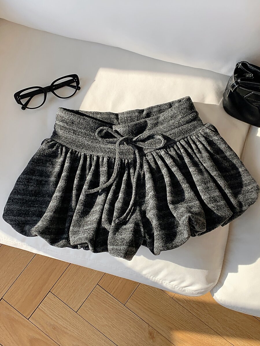 Comfortcana Summer Casual Striped Tulip Shorts Fall Clothes For Women Work Outfits National Day Fall Clothes For Women Y2K Basic 2000s Style