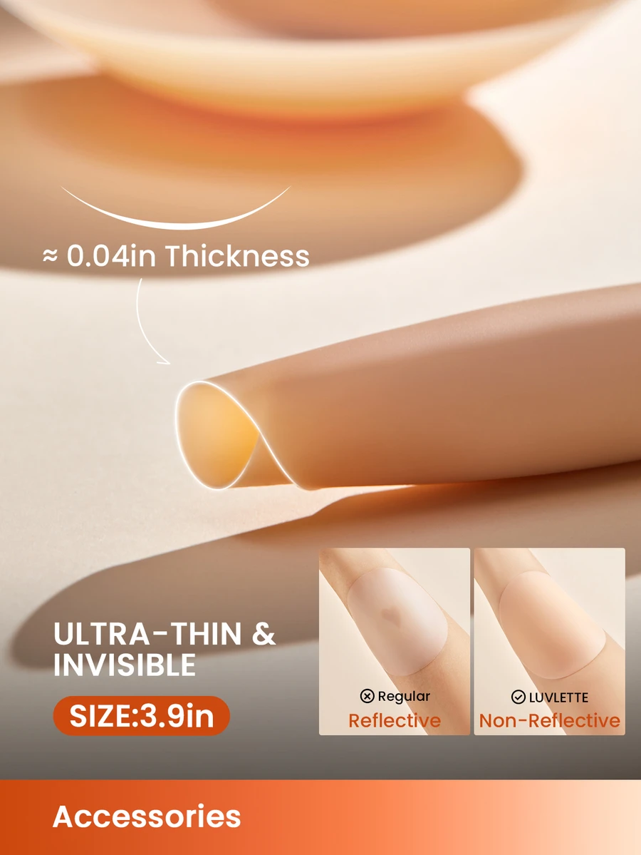 LUVLETTE Plus 可重复使用粘性隐形硅胶乳贴 - 适用于深色或凸起乳头的隐形贴,适合婚纱文胸 - 駝色 - 查看 1