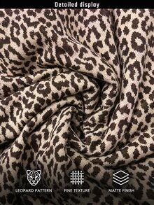 TRNVIE 2026 Fall New Arrival Women's Jacket For Night Out, Y2K Leopard Print Furry Trim Cropped Jacket - Multicolor - View 8