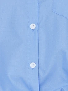 Pimkie Edition Women's Blue Oversized Long Sleeve Button Shirt, Casual Everyday Wear - Blue - View 6