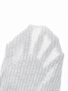 SHEIN ChicEase 女装休闲针织V领蕾丝拼布纽扣装饰长袖秋冬上衣白色纽扣上衣女白色针织上衣白色蕾丝边上衣长袖V领上衣 - 白色 - 查看 12