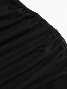Sweetra Women's Lace Patchwork Sleeveless Strapless Short Dress - Black - View 6