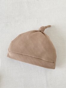 SHEIN 1件男嬰純色連身衣，柔軟抓絨，可愛休閒風，適合秋冬戶外玩耍/度假/日常穿著 - 卡其色 - 查看 8
