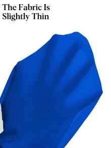 SHEIN Blue Sexy Knitted Sports Tank Top, Slim Fit - Royal Blue - View 11