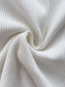 Reflora Plus Size Women Solid Color Long Sleeve Single-Breasted Lace Hem Knit Cardigan Autumn Formal Morning White Elegant - White - View 4