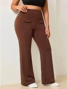 Easithlete Easithlete Celana Legging Olahraga Wanita Ukuran Plus Baru 2026 Nyaman, Elastis 4 Arah, Celana Panjang untuk Latihan di Gym, Warna Cokelat, Alternatif Musim Panas, Kawaii - MultiWarna - View 3