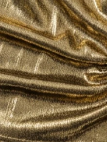 GlowEve Fall Clothes FOR WomenWomen's Overlap V-Neck Pleated Shiny Fashion Tank Top - Gold - View 6