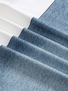 Elladie kids Setelan 2 Potong untuk Anak Perempuan Remaja: Atasan Lengan Panjang Berkerut dan Celana Jeans Sobek Longgar, Pakaian Kasual Lucu Streetwear dengan Efek Cetak, Cocok untuk Sekolah atau di Luar Kampus, Warna Hitam Biru, Musim Gugur - MultiWarna - View 6