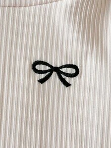 SHEIN 3件組女童高領長袖T恤，黑色、白色、咖啡色，白色刷毛內裡，適合日常穿著與秋冬季節 - 彩色 - 查看 10