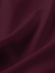 SHEIN Clasi Vestido De Talla Grande Para Mujer Con Solapa Simple De Color Sólido - Rojo violeta - Ver 4