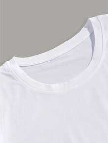 Neovey Men's Monaco Racing Club Graphic T-Shirt,Short Sleeve Round Neck Tee,Monaco Racetrack Print,Polyester Blend,White,Summer,Casual,Streetwear,City Break - White - View 4