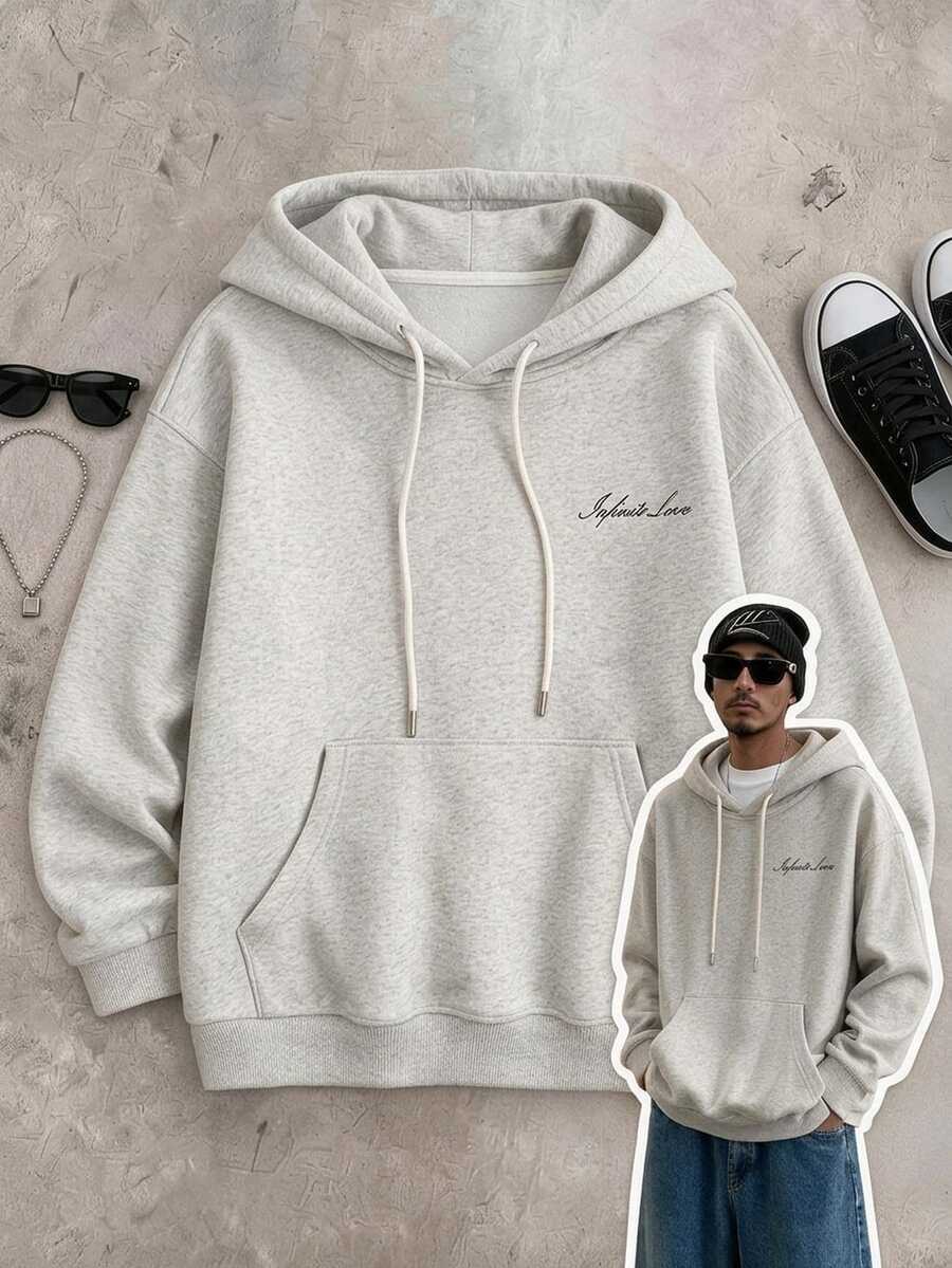 Neovey Pullover Pria - Light Grey - View 1
