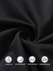 Gym Rark 男士字母印花休閒百搭時尚抽繩連帽衛衣 - 黑色 - 查看 3