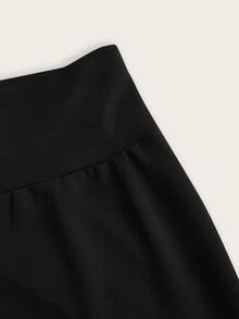SHEIN 兒童 3件組 青少年女孩內搭褲 - 黑色 - 查看 7