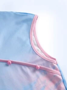 Y2Kool Vecteezy 女士蓝色Y2K风格新款中国旗袍连衣裙，饰有收音机键盘地球月亮印花，性感镂空紧身迷你连衣裙，东方风情连衣裙，印花连衣裙，紧身连衣裙，短款连衣裙，女士连衣裙，时尚服装系列，新年服装，粉彩色连衣裙，紧身连衣裙，夏季粉色和粉蓝色连衣裙，女士短袖连衣裙，彩色连衣裙，辣妹派对连衣裙 - 藍色 - 查看 6
