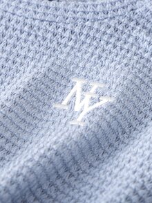 Boys' College Style Crew Neck Dropped Shoulder Ribbed Contrast Color Gray Striped Long Sleeve Sweatshirt, Thick Brushed Soft Fabric, Suitable For Back To School Daily, Outdoor, Autumn/Winter School Wear - Multicolor - View 5