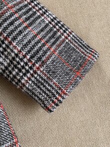 Souflis Souflis Baby Boys Casual Minimalist Classic Plaid Fleece Lined Long Overcoat Autumn Winter - Multicolor - View 7