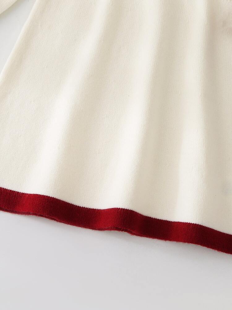 HELLO KITTY AND FRIENDS | SHEIN GraphicGems Gaun Sweater Anak Perempuan, Bordir Blok Warna, Imut Manis Kasual Minimalis Serbaguna untuk Sehari-hari, Nyaman dan Lembut, Cocok untuk Kegiatan Sehari-hari, Aktivitas Luar Ruangan, Sekolah, Bermain, Piknik, dan Bepergian - MultiWarna - View 8