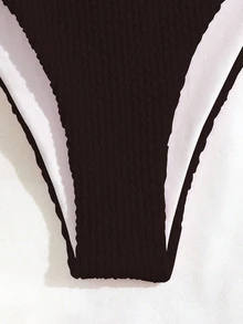Oceva Solid Color Bikini Swimwear - Brown - View 5