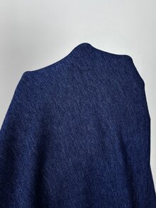 Holdful Holdful Women's 2 Pieces Set: Fashion Round Neck Knit Top With Metal Buttons And Slit Design, Elegant Vintage T-Shirt With Diagonal Pockets, Suitable For Commuting, Outings And Layering - Blue - View 7