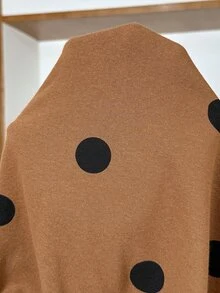 SHEIN Sweatshirt Menyusui Kasual Musim Gugur Motif Polkadot untuk Ibu Hamil dan Musim Dingin - Coklat - View 7