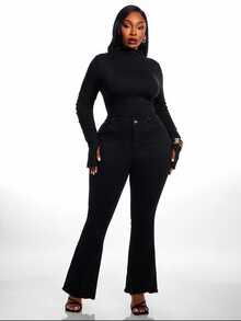 Radiana Atasan Longgar Kargo Musim Panas Wanita Ukuran Plus, Blus Motif Hitam Vintage, Gaun Terusan Transparan Musim Semi Serbaguna untuk Sehari-hari, Pantai, dan Ulang Tahun - Hitam - View 5