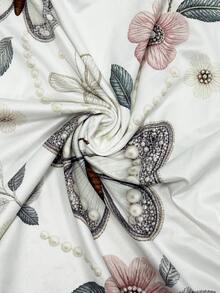 SHEIN 夏季法式休閒可愛復古碎花印花襯衫 寬鬆透氣顯瘦上衣 日常通勤 領口開襟鈕扣式 慵懶風 早午餐穿搭 白色碎花 - 白色 - 查看 5