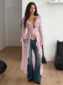Coolane Women's Fall / All‑Season Rave Outfit - Pink - View 3