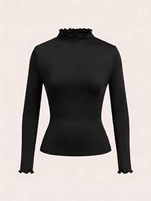 SHEIN LUNE Casual Commute Women's T-Shirt 3 Pieces Set Long Sleeve Autumn/Winter Daily Basic Fashion Outwear Outfit - Multicolor - View 4