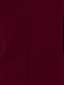 SHEIN Abrigo De Lana De Color Sólido De Doble Botonadura Y Longitud Media - Burdeos - Ver 8