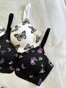 SHEIN Comfortable Printed Seamless Women's Underwear 2-Piece Set - Multicolor - View 7