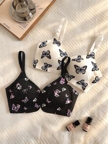 SHEIN Comfortable Printed Seamless Women's Underwear 2-Piece Set - Multicolor - View 8