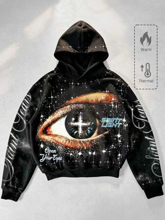 2026 Autumn/Winter New Fashion Pattern Design Brand Pullover Sweatshirt, Thick Casual College Style For Men, Unisex Couple Pullover Pullover Sweatshirt, Women's Streetwear Vintage Winter Top