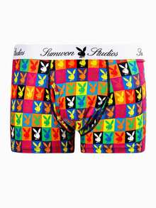 PLAYBOY X SUMWON Set Pakaian Dalam Boxer Isi 2 Buah Motif Kelinci Pop Art Warna-warni, Hadiah Liburan - MultiWarna - View 3