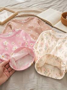SHEIN 3PCS Young Girls T-Shirts Kids - Multicolor - View 2