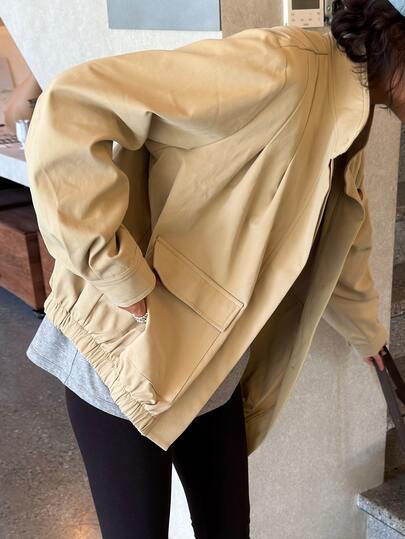 Livesso Women's Casual Trench Coat Jacket, Autumn