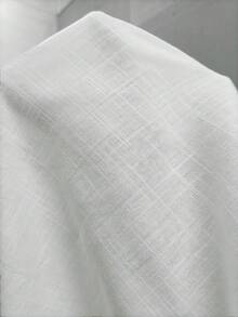 SHEIN 女士實色中長袖休閒春夏全配襯衫 - 白色 - 查看 9