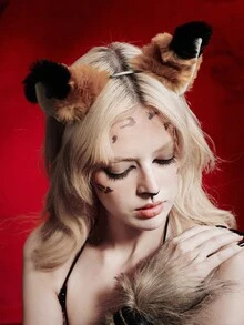MortiRose 1pc Polyester Animal Party Cat Ear Headband, Versatile Cosplay Accessory Halloween - Multicolor - View 4