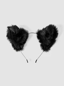MortiRose 1pc Polyester Animal Party Cat Ear Headband, Versatile Cosplay Accessory Halloween - Multicolor - View 7