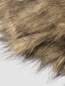 MortiRose 1 Set Medieval Viking Shawl Sleeve Foot Cover, Faux Fur Cloak Scarf For Halloween Costume, Retro Plush - Multicolor - View 5