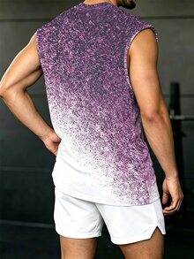 Gym Rark 男士漸層色休閒日常旅行運動背心，健身房適用 - 彩色 - 查看 2