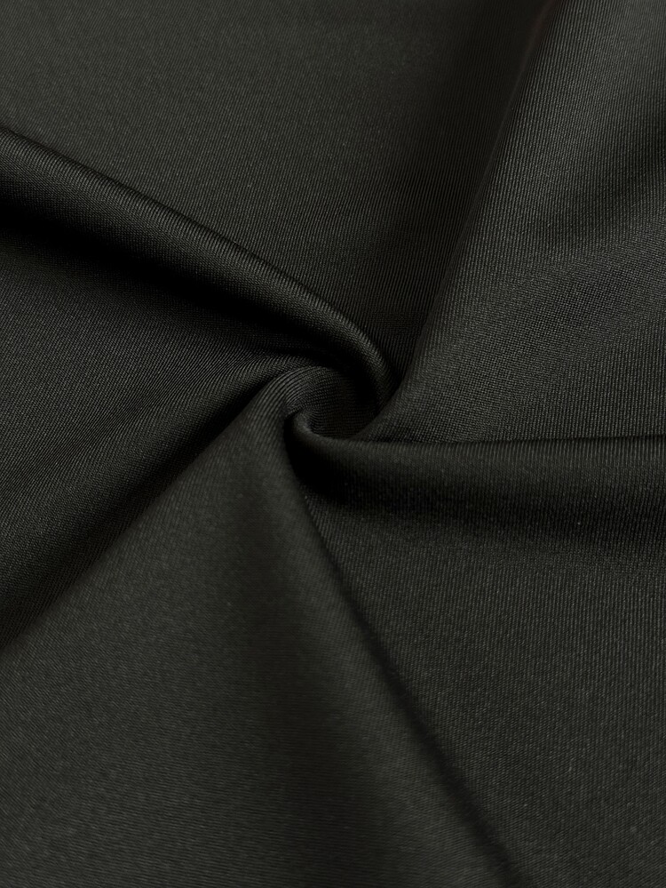 SHEIN Dewbera بلوزة رياضية قصيرة للنساء بأكمام طويلة وياقة وتصميم ألوان متباينة - متعدد الألوان - مشاهدة 7