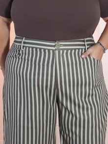 Pretty and Ole Plus Size Elegant Versatile Casual Commuter High-Quality Suit Pants - Multicolor - View 6