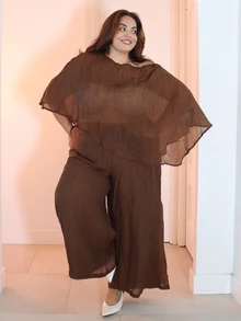 Pretty and Ole 大尺碼女款熱銷寬鬆度假襯衫、短裙 - 彩色 - 查看 3