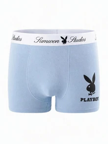 PLAYBOY X SUMWON Boxer Briefs 3-Pack With Logo Waistband Everyday Comfort Underwear Holiday Gift Set - Multicolor - View 5