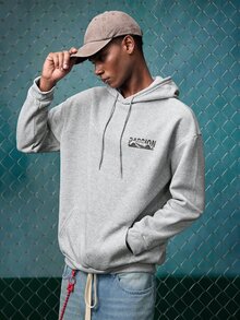 EVRINFINITE Men's Printed Hoodie, Car Enthusiast Gift, Car Themed Hoodie, For Fall, Long Sleeve Top - Grey - View 2